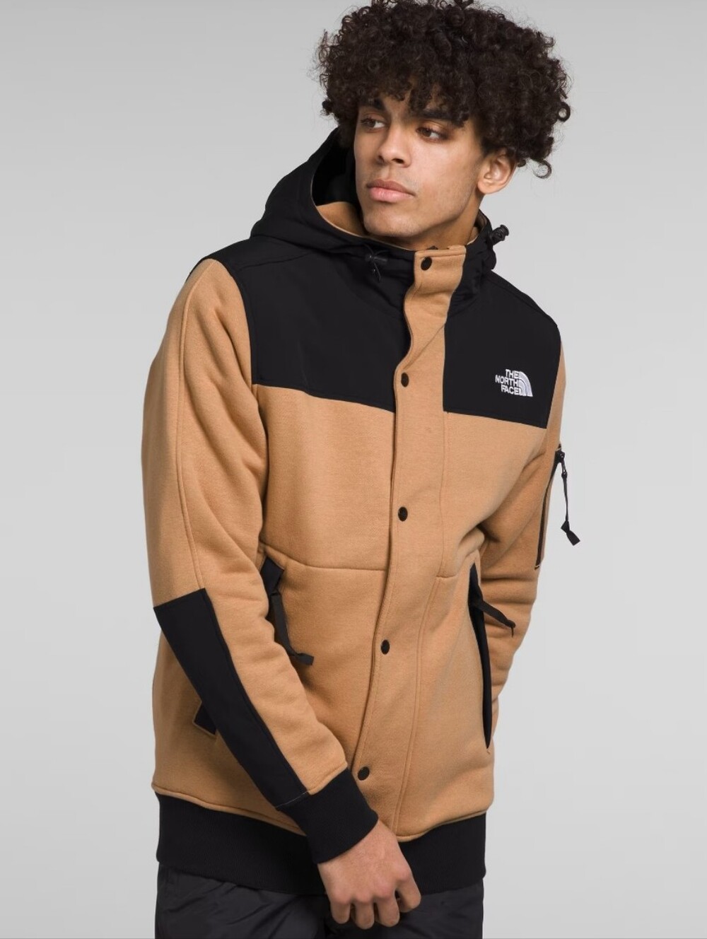 The North Face Men’s Two-Tone Hooded Jacket - Camel & Black